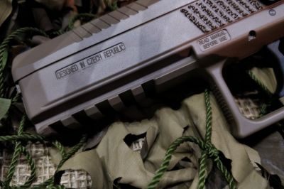 ASG GBB CZ P-09 (Dark Earth) - Detail Image 4 &copy; Copyright Zero One Airsoft